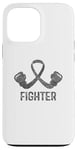 Coque pour iPhone 13 Pro Max Combattant de sensibilisation au cancer du cerveau