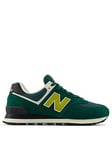 New Balance Mens 574 Trainers - Green, Green, Size 8, Men