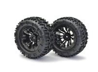 FTX FTX6301B Vantage Rear Buggy Tyre Mounted on Wheels (PR) Black