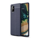 Samsung Galaxy A71 5G      Leather Texture Case    Navy