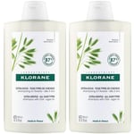 KLORANE Shampoing extra-doux à l'Avoine BIO 2x400 ml