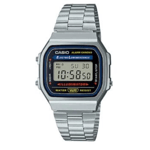 Casio Classic A168WA-1WDF Unisex Vintage Silver Digital Watch