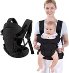 Baby Carrier Sling, Infants Soft Carriers for Newborn Toddlers Sling Black 