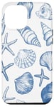 iPhone 12 Pro Max Blue Seashell Coastal Summer, Starfish, Women Case