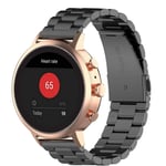 Garmin Vivoactive 4S - Urrem i rustfrit stål - Sort