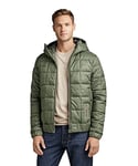 G-STAR RAW Meefic Squared Quilted Hooded Jacke Homme, Vert (lt hunter D22716-B958-8165), M