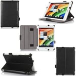 Housse Acer Iconia A1-830 16 Go noire Cuir Style luxe Ultra Slim avec Multi Stand - Etui coque protection tablette Acer Iconia A1 830 8 pouces noir Wifi/3G - Accessoires pochette XEPTIO : Exceptional case !