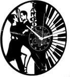 Instant Karma Clocks Wall Clock Dance Tango Couple Dancers, Vinyl, Vintage, Handmade