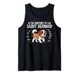 anatomy of a saint Bernard dog Tank Top