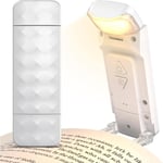 Lampe de Lecture Rechargeable,Lampe de lecture portable pour la lecture, 3 températures de couleurs et 5 niveaux de luminosité, Cadeau pour les