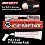 9 ml Gs Hypo Cement Precision Applicator Lim för limning en storlek