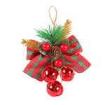 Julbells Dekorationer Hängande DIY Julgran Hängande Båge Bell Dekoration 17 * 12cm Enstaka Förpackning: 17 * 12 * 5cm 50gopp Väska Material Plast style1797