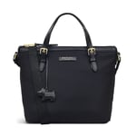 RADLEY Black Satchel Bag Nylon Zip Top Grab Bag Medium Multiway Montague Street