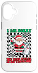 iPhone 16 Plus I'm sorry the nice nurse is on vacation ugly x-mas sweater Case