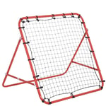 Justerbar Fotboll Rebounder Röd/Svart 96x80x96 cm