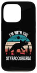 iPhone 13 Pro I'm With The Dinosaur Styracosaurus, Retro Dino Gifts Kids Case