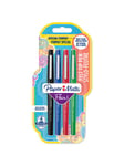 Paper Mate Flair filtspetspennor | Mediumspets (0,7 mm) | Sorterade färger | 4 stycken