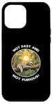 Coque pour iPhone 12 Pro Max Graphique amusant « Happy Lazy Sloth Not Fast And Not Furious »