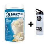 Quest Nutrition Protein Powder Vanilla 726g + ON Water Bottle DATED OCT/2023