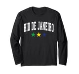 Rio De Janeiro Classy College Retro Style Novelty Souvenir Long Sleeve T-Shirt