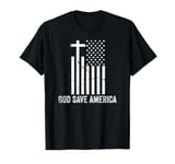 God Save America Sign,God American Flag Jesus Save America T-Shirt