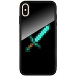 Apple Iphone Xs Max Svart Mobilskal Med Glas Minecraft