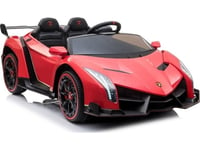 Lean Cars Lamborghini Veneno Röd Batteribil