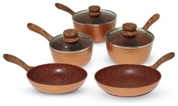 JML Copper Stone Pan 5 Piece Set