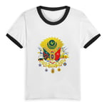 Yvonne M Pacheco Coat Of Arms The Sisak Empire Boy'S Girl'S Kid Short Sleeve T Shirt Contrast Baseball Tees(2t,Black)