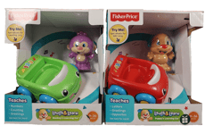 Fisher-Price Laugh & Learn Puppy's and Monkeys Learning Car bundle - NEW