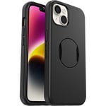 OtterBox OtterGrip Symmetry Series Coque élégante pour iPhone 14 et iPhone 13 avec Prise en Main intégrée et Bords surélevés pour protéger l'appareil Photo et l'écran Noir