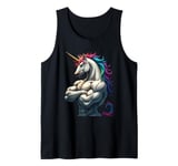 Unicorn Power for a Unicorn lover athlete bodybuilder Tank Top