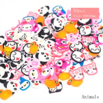 Fimo Clay Nail Art Tips Mixture Slice 50pcs Animals