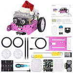 Makeblock mBot Jouet STEM Robot Programmable Robotique de Voiture Compatible avec Programmation Scratch/Arduino, Robot Jeu Éducatif STEM Contrôle par Télécommande et APP pour Enfant 8 Ans+ Rose