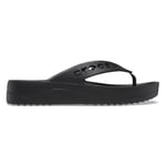 Crocs Women's Baya Platform Flip Sandal, Black, 5 UK