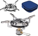 Camping Gas Stove Portable Single Burner 2800W Mini Pocket One-Piece Gas Burner