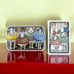 WOOLLY SHEEP & ALPACA PLAYING CARDS WITH A STORAGE TIN