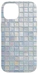 iPhone 14 Light Blue Mosaic Tiles Coquette Y2K Mosaic Graphic Case