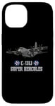 Coque pour iPhone 14 Avion de transport militaire américain C-130J