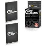 Ex-Pro HTC BD29100 High Power Plus+ 1300mAh Phone battery x2 HTC  HD3 HD7 HD7s