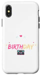 Coque pour iPhone X/XS Une histoire d'anniversaire drôle, une histoire d'anniversaire pour une fille de 11 ans, une fête d'anniversaire