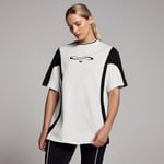 MP Women's Tempo Contrast Retro Oversized T-Shirt - White - S-M