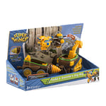 Super Wings Véhicules Connectables Todd & Donnie's Jouets de pelleteuse + 2 "Transform-a-bot" Todd/Donnie,Jouet Enfant 3 4 5 6 7 8 Ans Garcon Fille