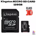 128GB Micro SD Card Class 10 TF Memory Card with Adapter For Mobile CCTV Camera