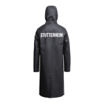 Stutterheim Stockholm Long Print Raincoat Svart