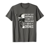 Quadcopter "Can Buy Drones" FPV t-shirt distressed Skull T-Shirt