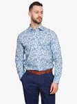 Simon Carter Liberty Fabric Hilary Ann Regular Fit Shirt, Blue/White