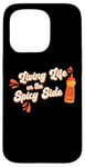 iPhone 15 Pro Spicy Food Hot Chili Sauce Red Pepper Jalapeno Foodie Case