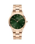 Daniel Wellington 28 Mm Iconic Emerald Rose ADW00100421 Ur til Dame