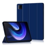 Xiaomi Pad 6 Tab Cover med Tri-fold stativ - Mørkeblå